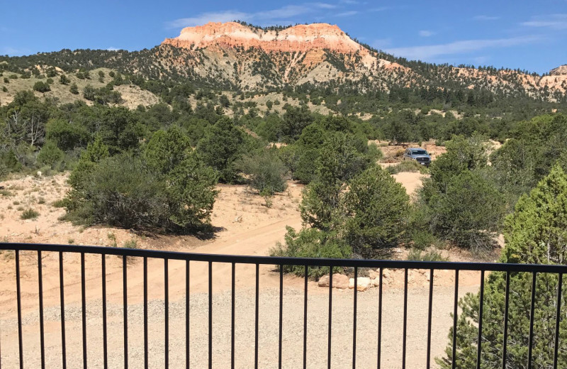 Balcony view at Stone Canyon Inn.