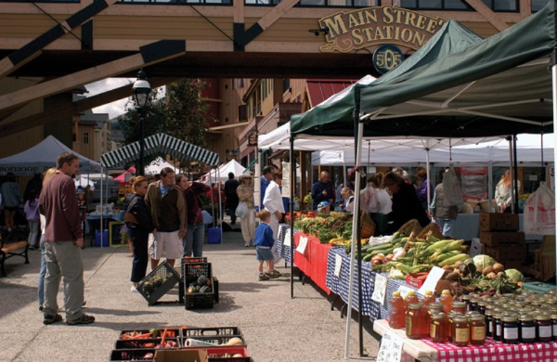 Farmer's market at Grand Lodge on Peak 7.