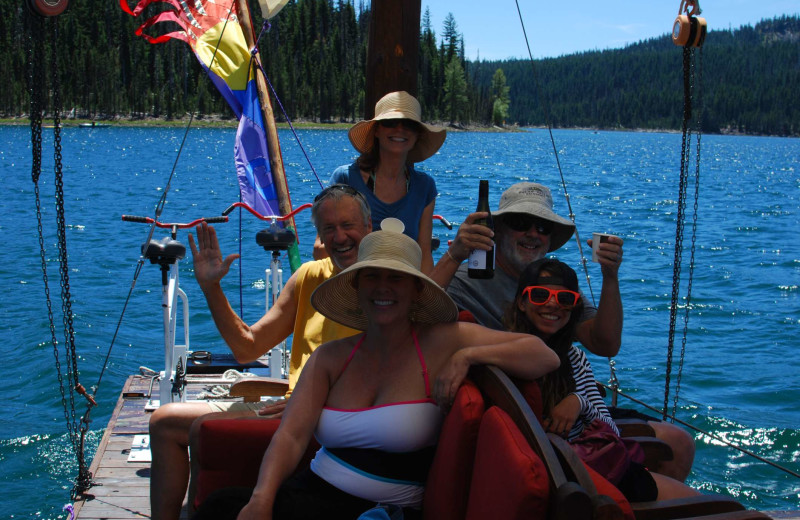 Floating dock at Elk Lake Resort.