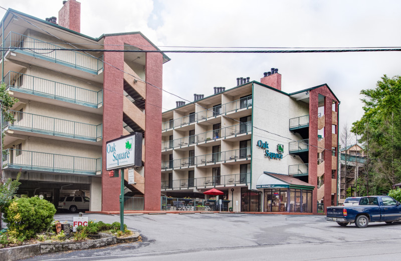 Exterior view of Oak Square Condos.