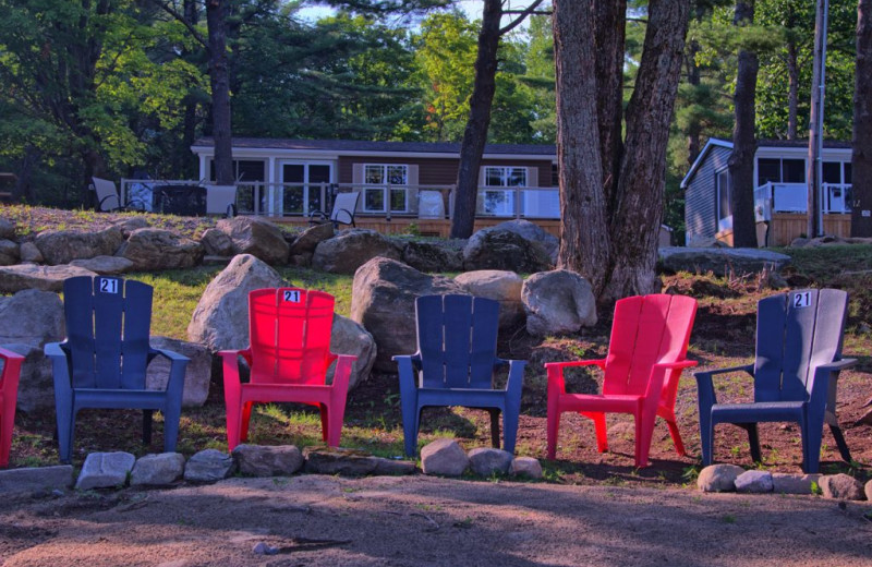 Cabin exterior at Great Blue Resorts- Bonnie Lake Resort.
