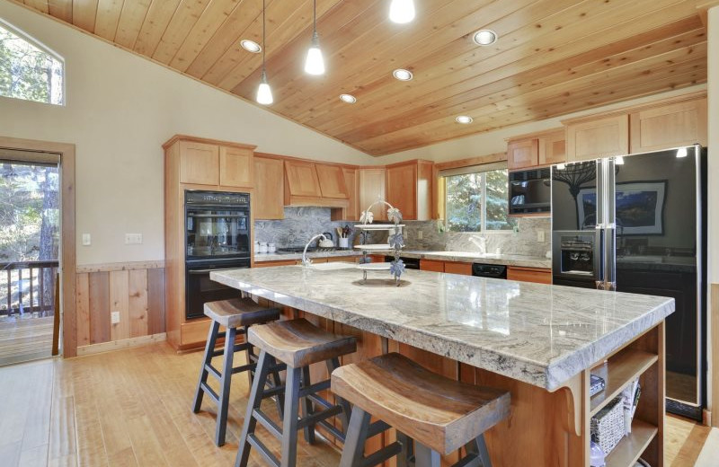 Rental kitchen at Stay in Lake Tahoe.