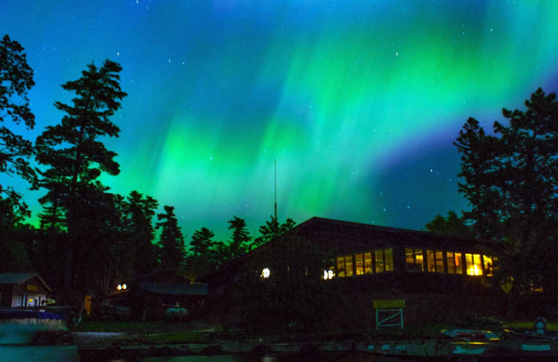 Northern lights at Zup's Fishing Resort and Canoe Outfitters.