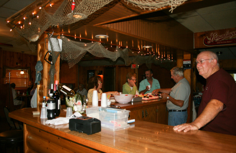 Dining at Ten Mile Lake Resort.
