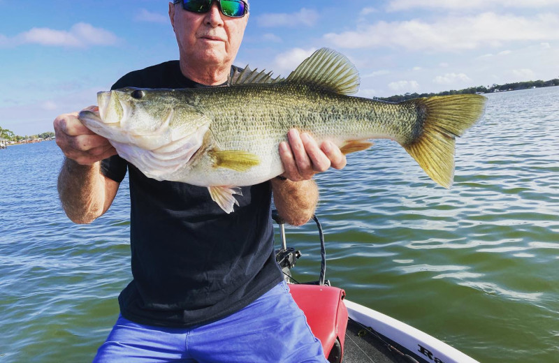 Fishing at Lake Blue Resort.