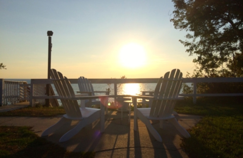 Sunset at Michillinda Beach Lodge.