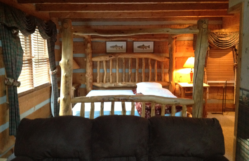 Cabin Interior at A Smoky Getaways