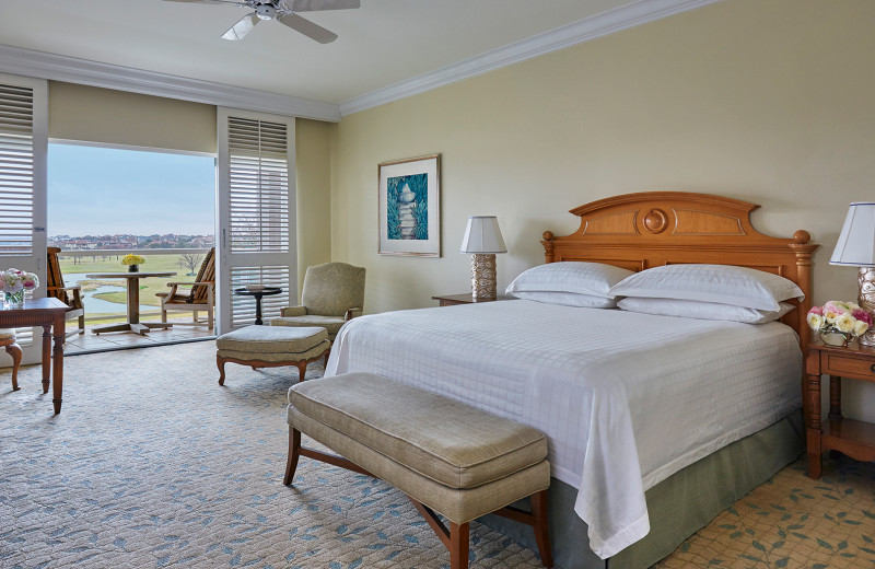 Guest room at The Las Colinas Resort, Dallas.