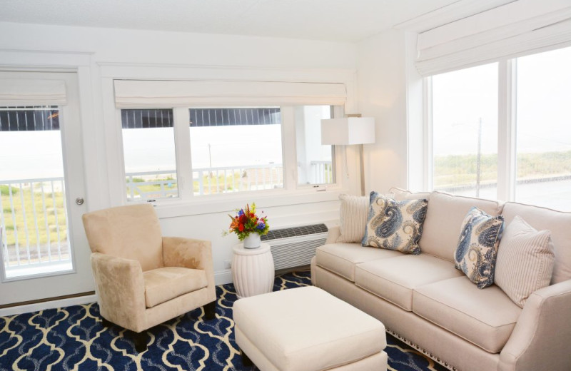 Guest room at Icona Cape May.