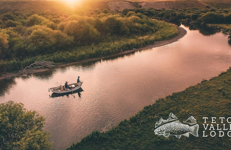 Fishing at Teton Valley Lodge.