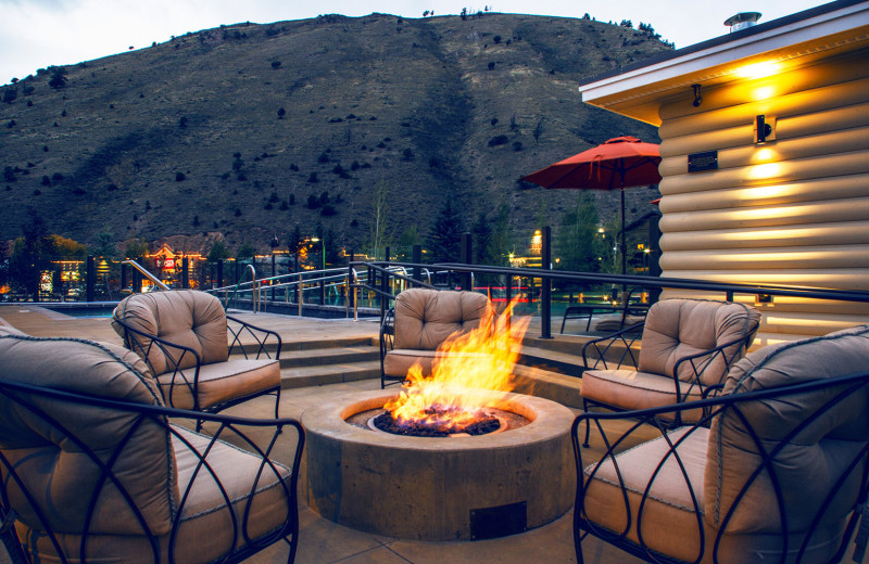 Patio at Jackson Hole Lodge.