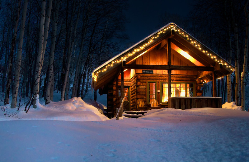 Cabin exterior at The Home Ranch.