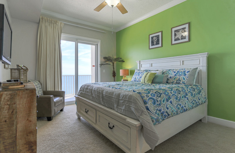 Rental bedroom at Windemere Perdido Key.
