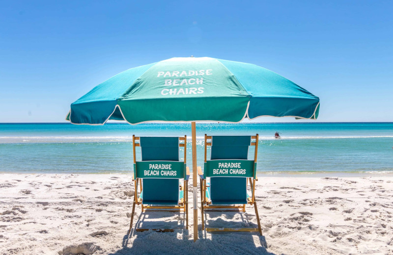 Beach at Paradise Properties Vacation Rentals & Sales.