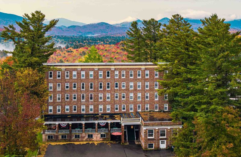 Exterior view of The Pines Inn of Lake Placid.