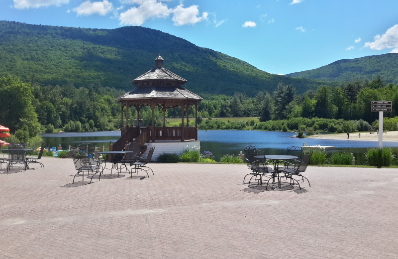 Patio at Black Bear Lodge.