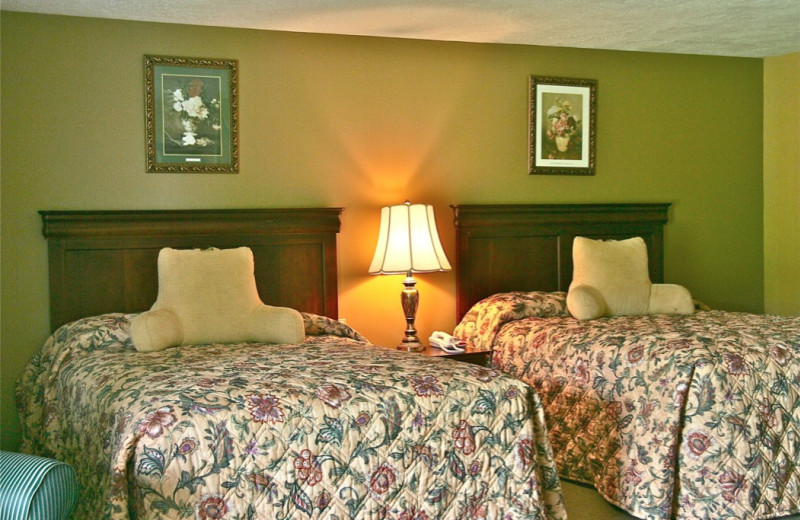 Guest room at Stone Fence Resort.