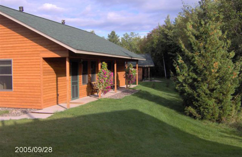 Cottage exterior at Woodside Cottages of Bayfield.