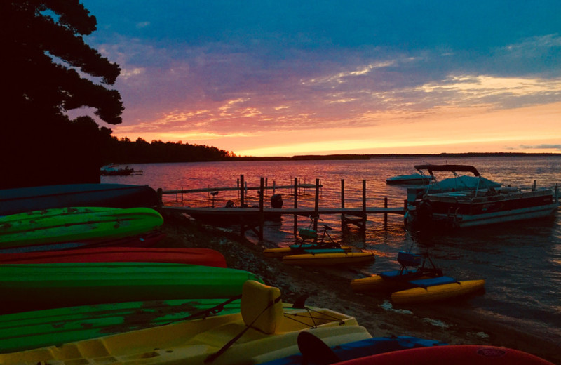 Sunset at Norway Beach Resort.