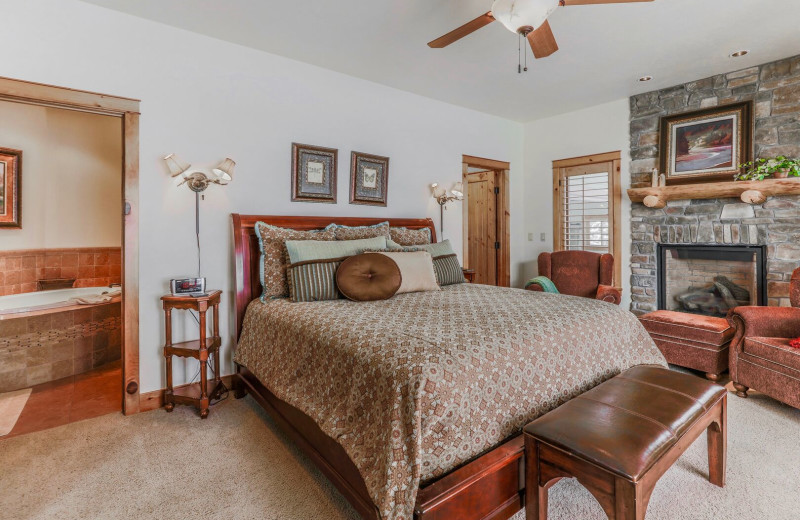 Rental bedroom at Access Winter Park Lodging.
