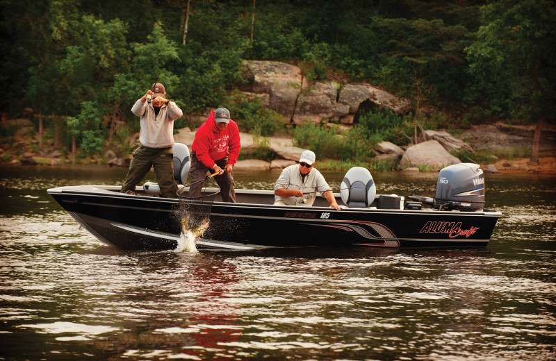 Fishing at Tetu Island Lodge.