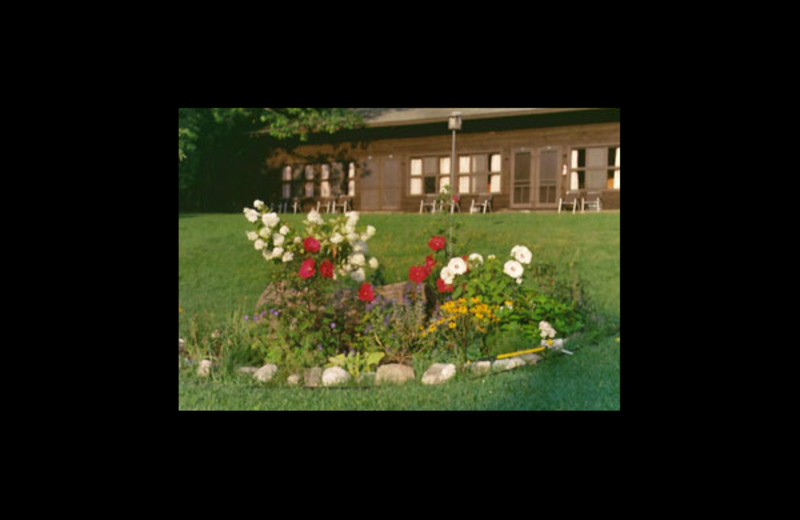 Garden at Northern Lake George Resort.