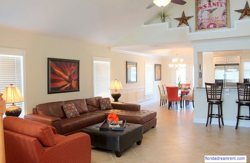 Rental living room at Florida Dream Management Company.