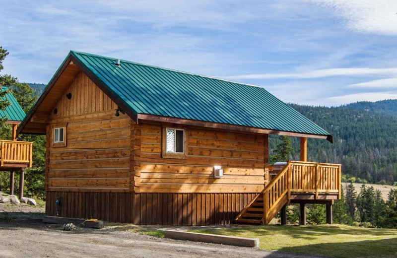 Cabin exterior at The Wilderness Way Adventure Resort.