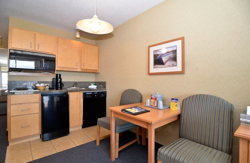 Suite kitchen at Ocean View Resort.