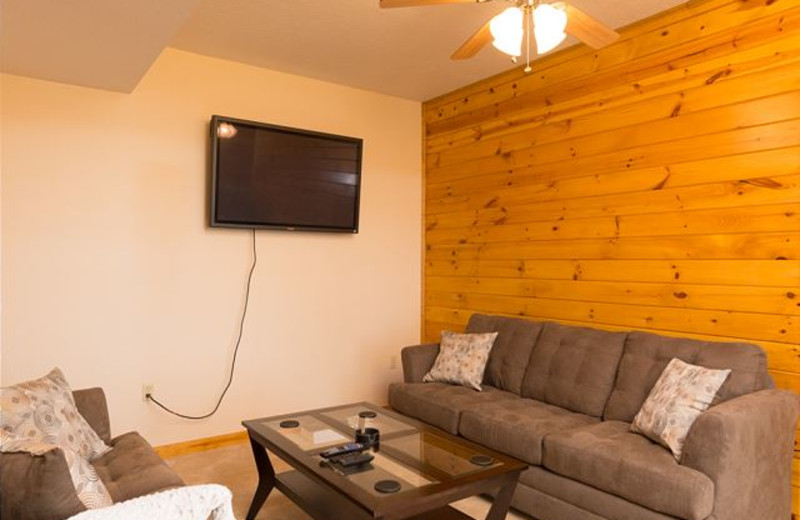 Mounted Flat-Screen Television at Taylor-Made Deep Creek Vacations - Oak View Ridge