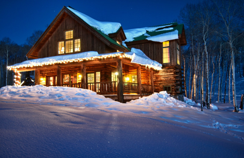 Cabin exterior at The Home Ranch.