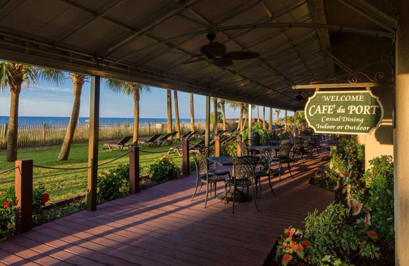 Patio at Ocean Reef Resort.