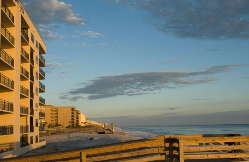 Beach view at Nautilus Condominiums.