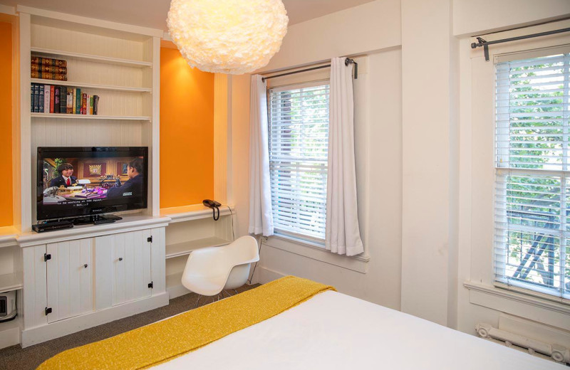 Guest room at Edwardian San Francisco Hotel.