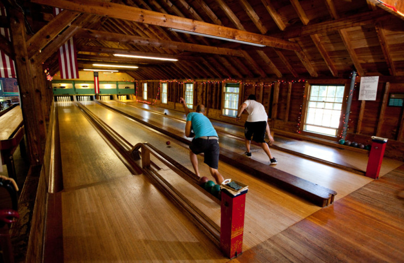 Bowling at Sebasco Harbor Resort.