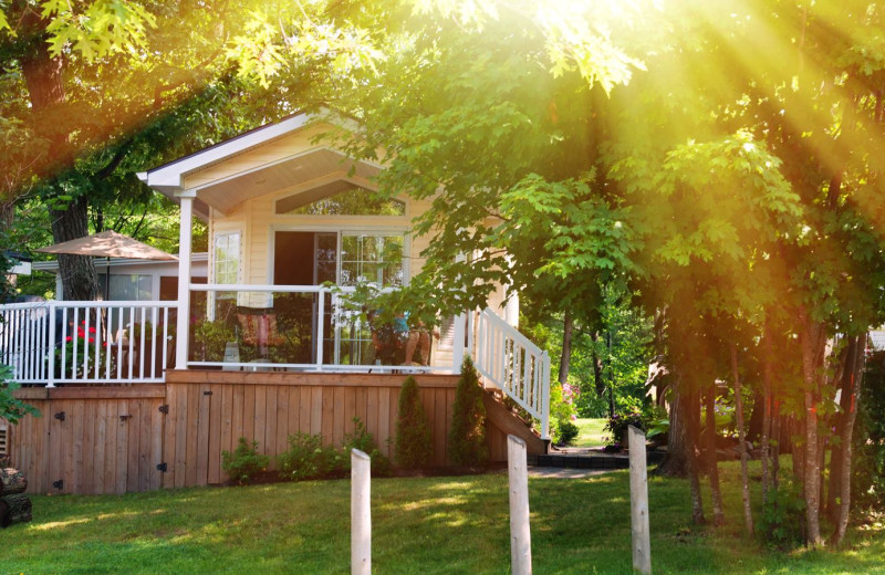 Cottage exterior at Great Blue Resorts- McCreary's Beach Resort.