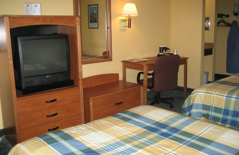 Guest room at Tidewater Inn.