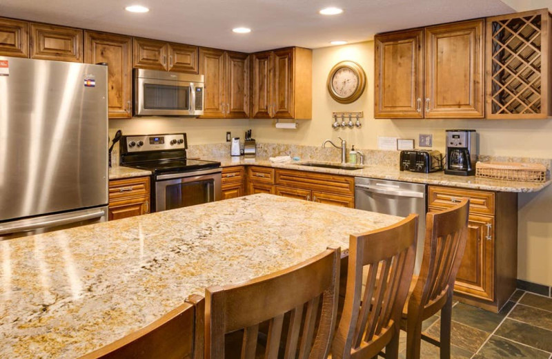 Rental kitchen at Durango Colorado Vacations.