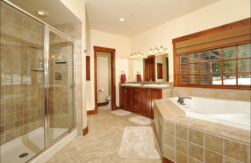 Rental bathroom at Breckenridge Rentals by Owner.