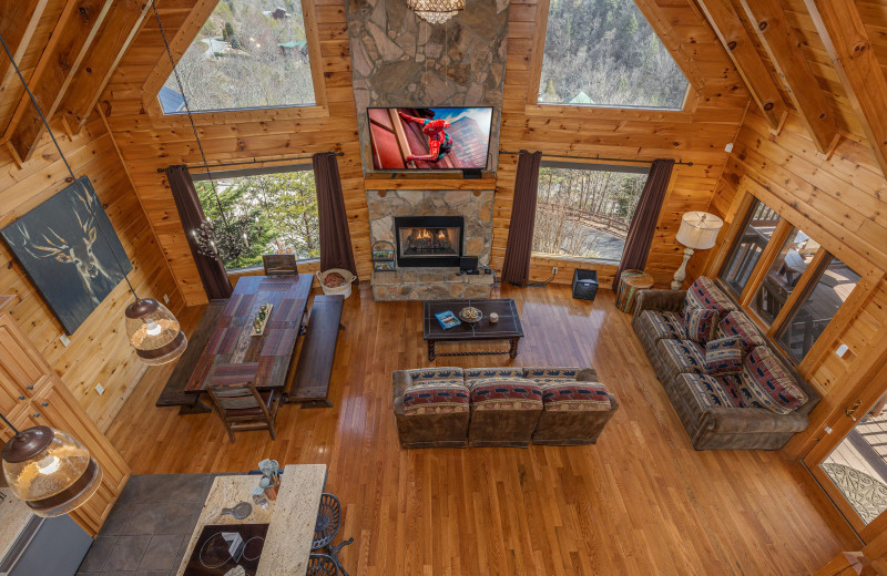 Living room at American Patriot Getaways - Mountain Mama.