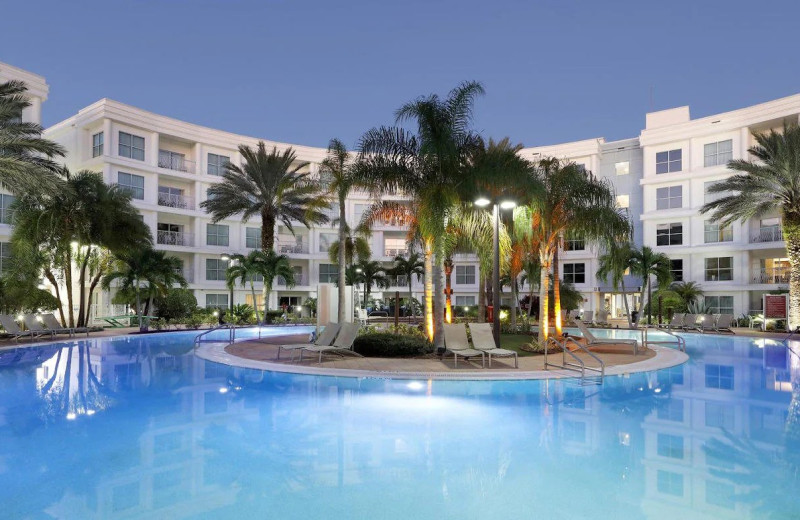 Outdoor pool at Meliá Orlando Suite Hotel at Celebration.