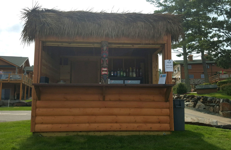 Tiki bar at Big Sandy Lodge & Resort.