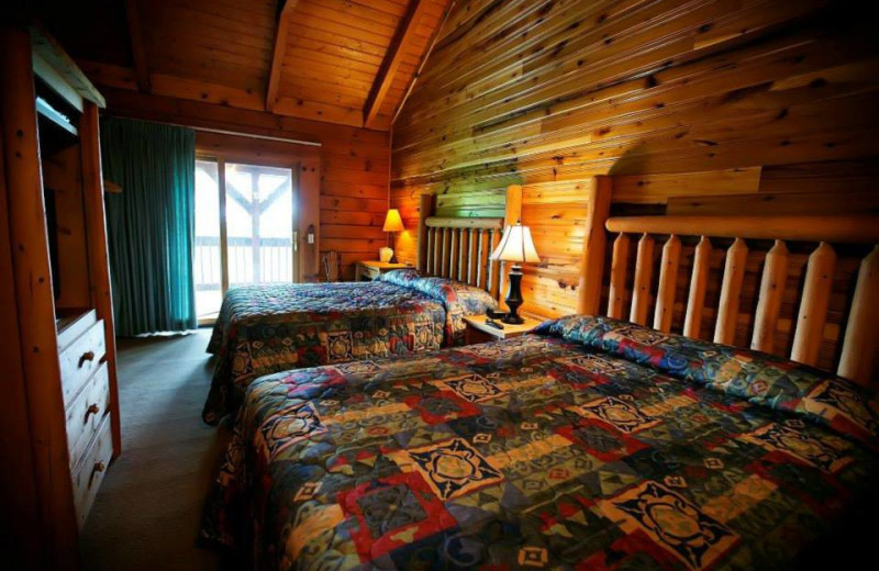 Guest room at Cliffview Resort.