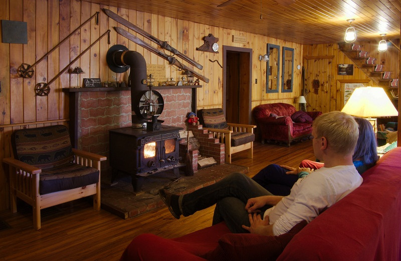 Lodge interior at Algonquin Eco-Lodge.