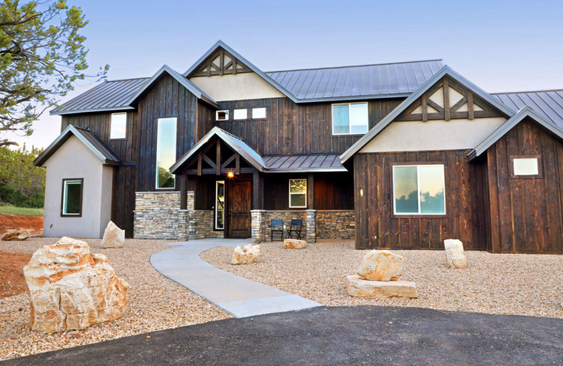 Rental exterior at Zion Ponderosa Ranch Resort.