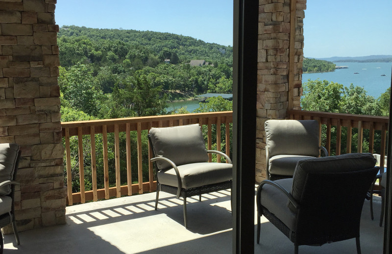 Guest balcony at Antlers Resort.