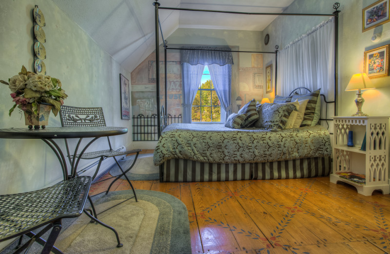 Guest room at Churchill House Inn.