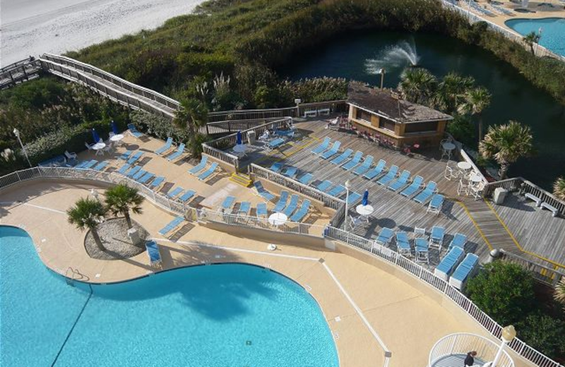 Vacation rental pools at Myrtle Beach Vacation Rentals.