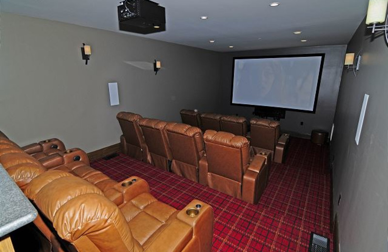 Rental theater at Chalet Village.