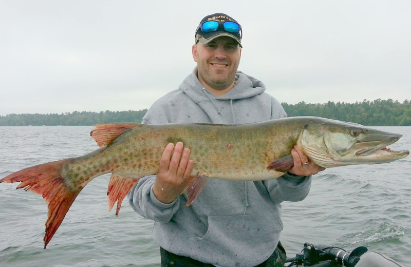 Fishing at Ojibway Resort.